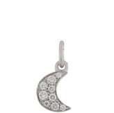 Thumbnail for your product : Dodo 18kt white gold Precious Moon diamond charm