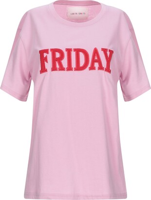Alberta M Women Lilac T-shirt Cotton - ShopStyle