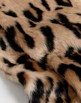 Thumbnail for your product : Urban Code Urbancode Leopard Print Faux Fur Scarf