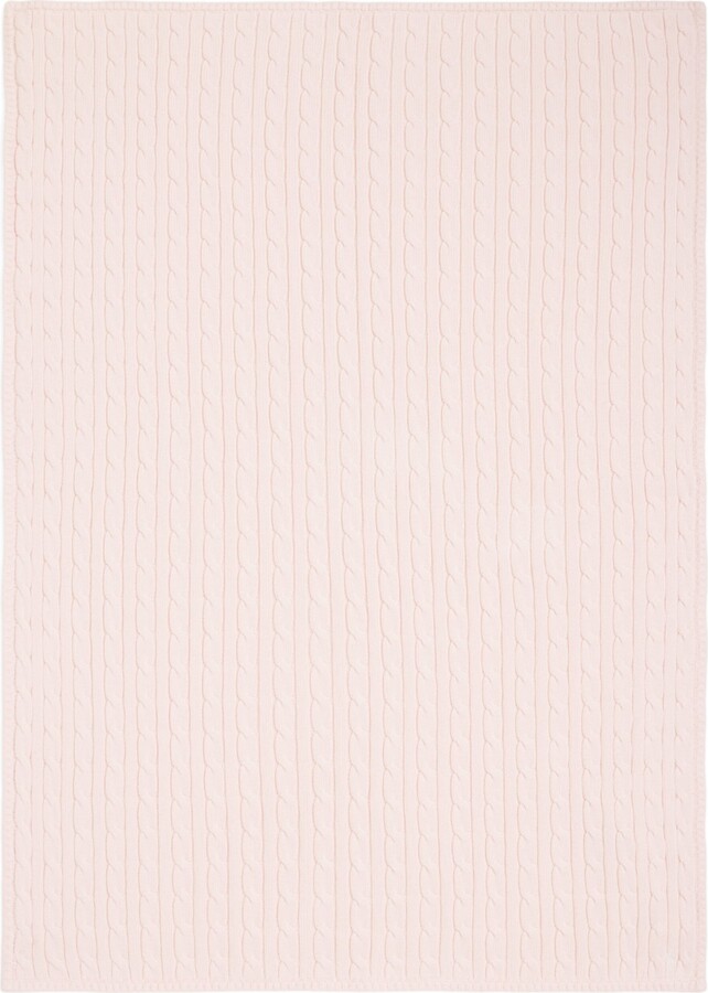 Ralph Lauren Kids Cotton Cable-Knit Blanket