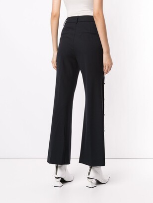 Portspure Buttoned Sides Flared Trousers