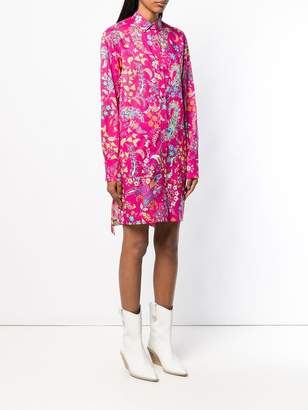 Etro floral print shirt dress