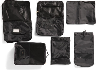 TJMAXX 6Pc Set Deluxe Eva Coated Ripstop Packing Cubes For Women