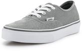 Thumbnail for your product : Vans Authentic Shimmer Toddler Plimsolls - Silver