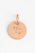 Thumbnail for your product : Nashelle Double Heart Mini Stamp Charm