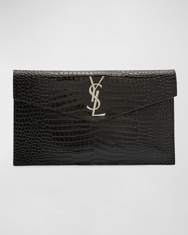 Saint Laurent Crocodile Embossed Leather Handbags | Shop the 