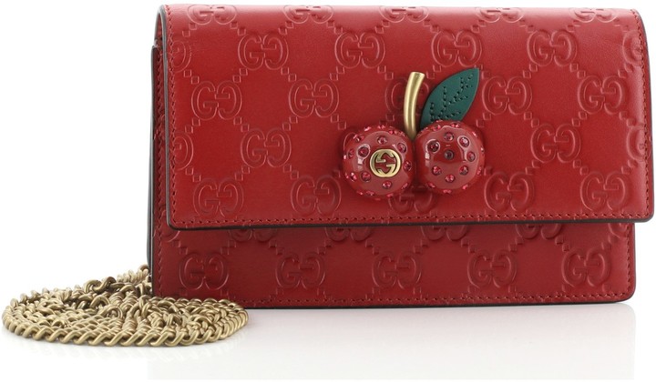 gucci bag with cherries