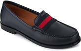 Thumbnail for your product : Gucci Leather web detail loafer - for Men
