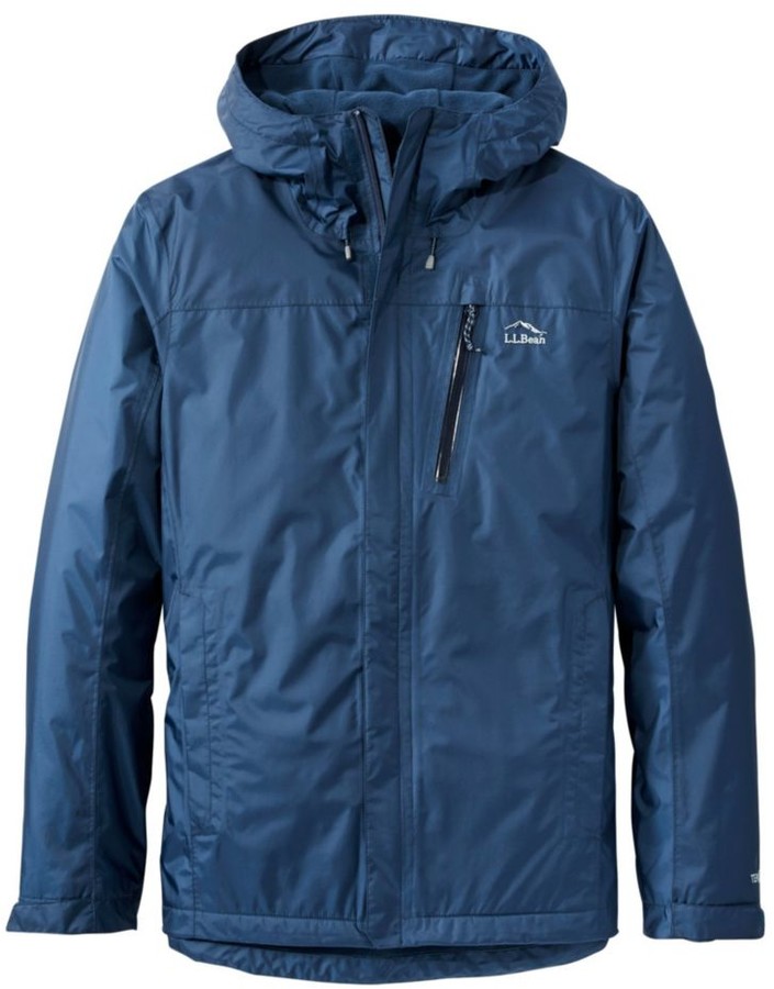 L.L. Bean Men's Trail Model Rain Jacket, Fleece-Lined - ShopStyle