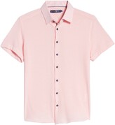 Thumbnail for your product : Stone Rose Slim Fit Short Sleeve Button-Up Performance Shirt