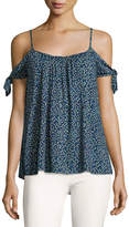 Thumbnail for your product : Bailey 44 Wahine Ditsy Floral Cold Shoulder Top, Blue