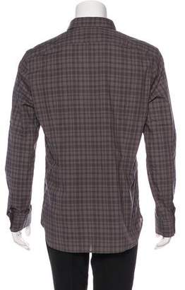 John Varvatos Plaid Button-Up Shirt
