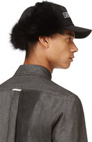 Thumbnail for your product : DSquared 1090 Dsquared2 Black Fur-Lined Cap