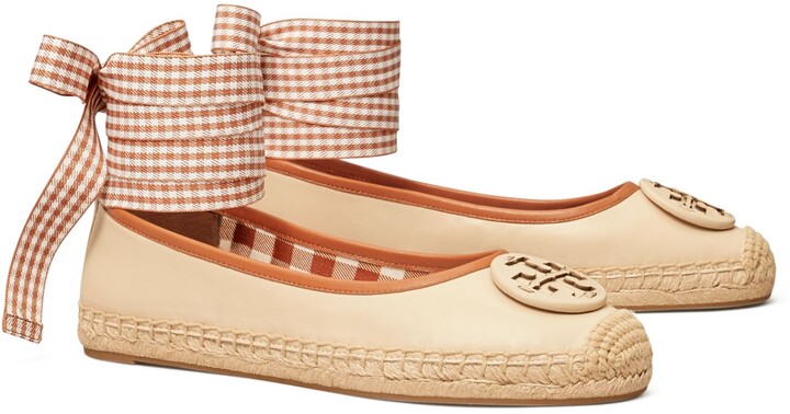 Tory Burch Minnie Ballet Espadrille, Leather - ShopStyle