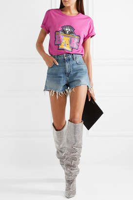 Balmain Beyoncé Coachella Printed Cotton-jersey T-shirt - Pink