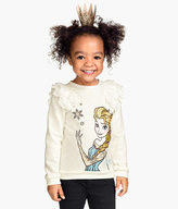Thumbnail for your product : H&M Sweatshirt with Printed Design - Natural white/Frozen - Kids