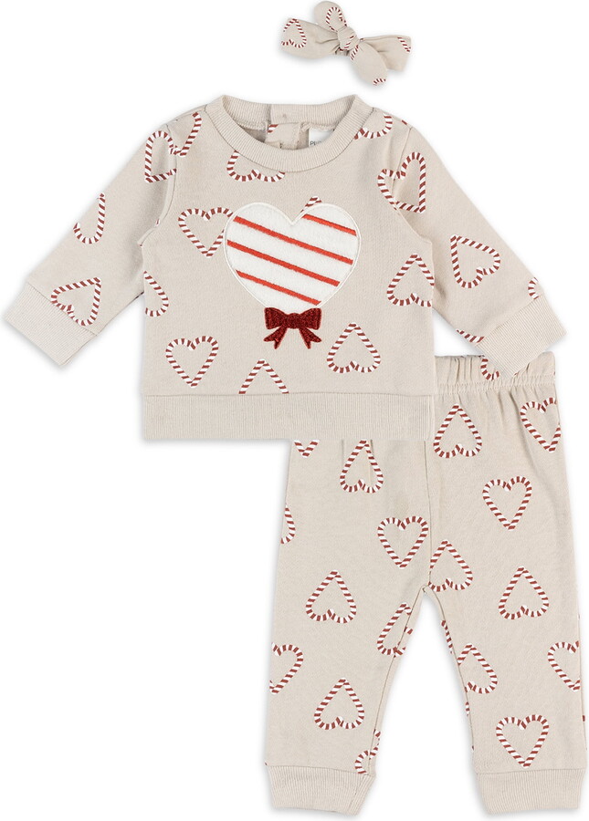 Petit Lem Baby Girl Sweatshirt Set (3M-24M)