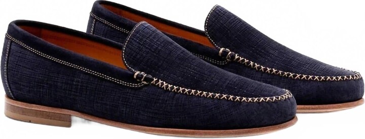 Martin Dingman Men's Country Club Venetian Loafers In Navy