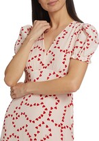 Thumbnail for your product : HVN Paula Heart-Print Dress