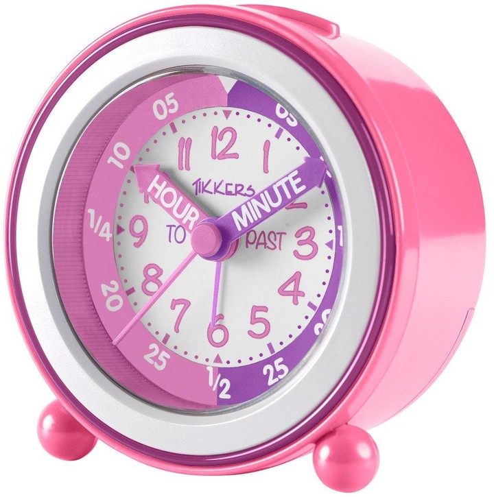 Tikkers Time Teacher Alarm Clock Pink and Purple ShopStyle Toys