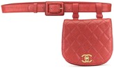 Thumbnail for your product : Chanel Pre Owned 1990 diamond quilted CC belt bag