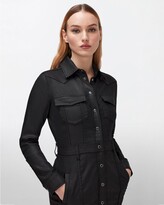 Thumbnail for your product : 7 For All Mankind Luxe West Coated Dress in Black