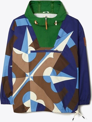 Tory Burch Printed Half-Zip Anorak - ShopStyle Casual Jackets