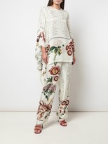 Thumbnail for your product : Oscar de la Renta Floral Calligraphy blouse