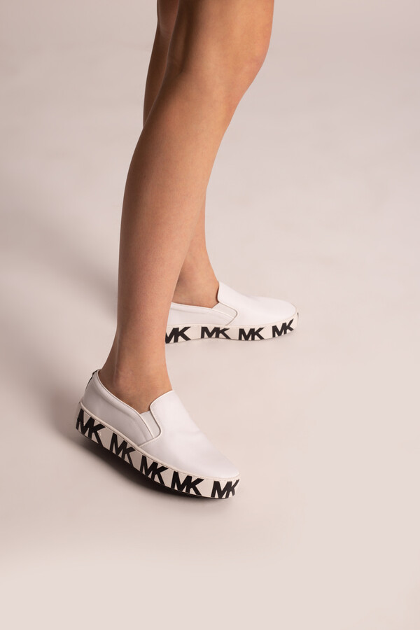 michael kors white platform sneakers