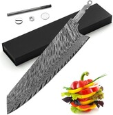 Thumbnail for your product : KATSURA Cutlery CKYD21B-No Logo 8" Japanese Premium Aus 10 67 Layers Damascus Steel Kiritsuke Chef Knife