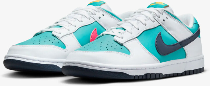 Nike Dunk Low Retro HF4850-345 Sneakers Mens Dusty Cactus Leather Lace Up PSS181 (Blue,11)