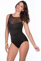 Thumbnail for your product : Longitude Colorblock Mesh High Neck One Piece