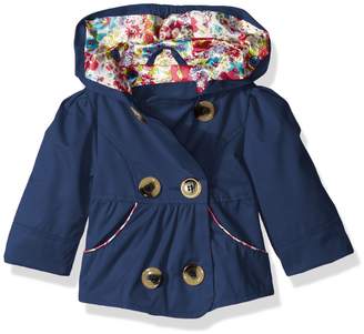 Pink Platinum Baby Girls Emma Spring Jacket Double Breasted Trench Coat