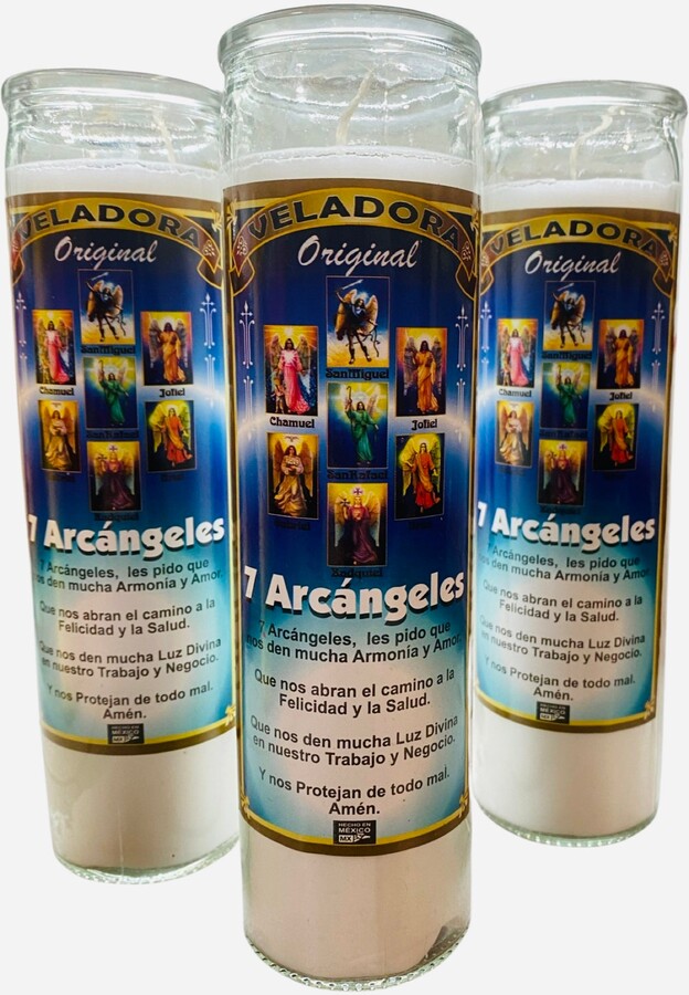 Etsy 7 Arcangeles Veladora, Archangels Candle, Angels Altar Candle