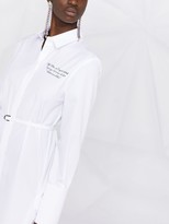Thumbnail for your product : Off-White Asymmetric-Hem Mini Shirtdress