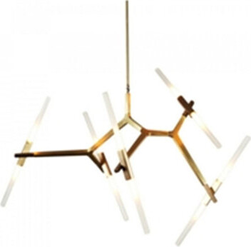 Everly Quinn 10 - Light Sputnik Modern Linear LED Chandelier