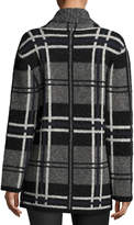 Thumbnail for your product : Soft Joie Shyah Plaid Open-Front Cardigan Sweater, Gray