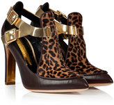 Thumbnail for your product : Rupert Sanderson Haircalf/Leather Cutout Ankle Boots