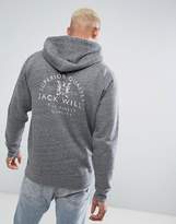 Thumbnail for your product : Jack Wills Batsford Hoodie With Back Print In Grey