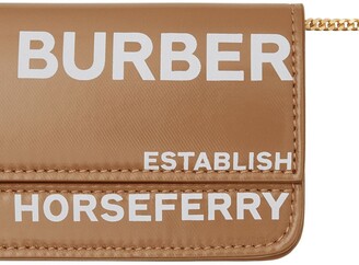 Burberry Horseferry print chain strap cardholder