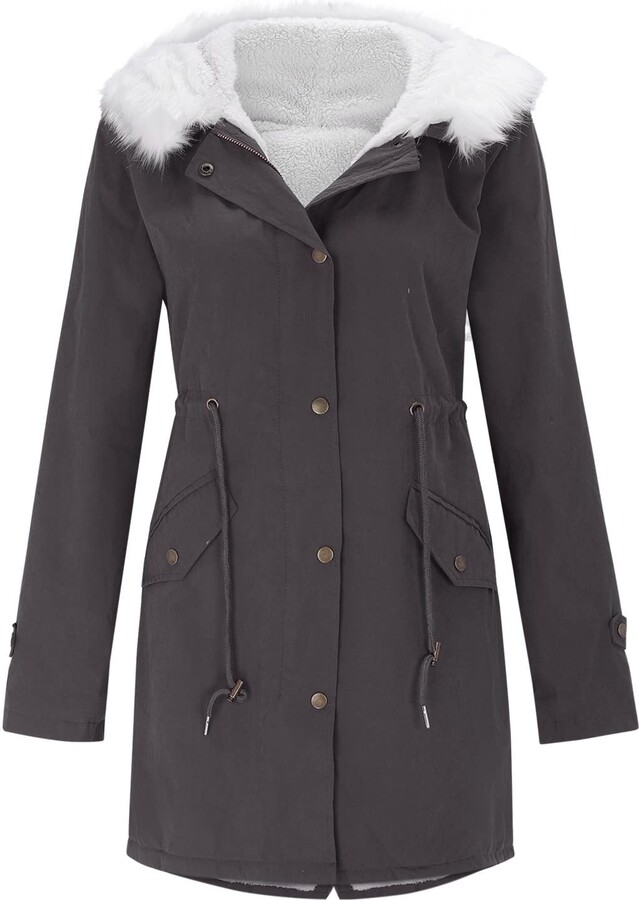 Szshaoye Utility Jacket Women Winter Coats for Women Plus Size