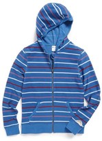 Thumbnail for your product : Roxy 'In Line' Stripe Full Zip Hoodie (Big Girls)
