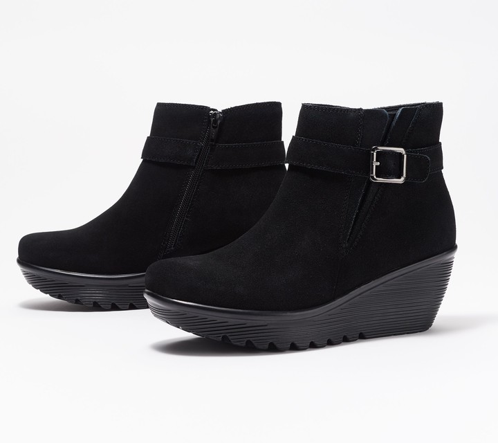 skechers wedge ankle boots