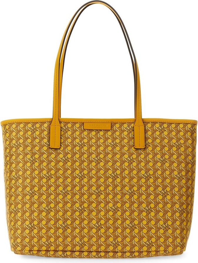 NWT Tory Burch All Over Larger Shopper Tote Yellow