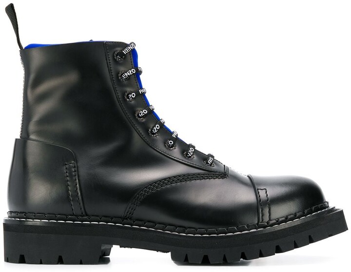 kenzo combat boots