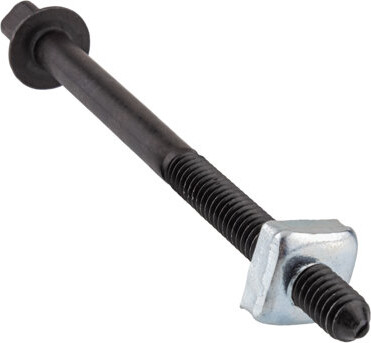 UNIQANTIQ HARDWARE SUPPLY Black Steel Antique & Poster Style Bed Bolt with Nut