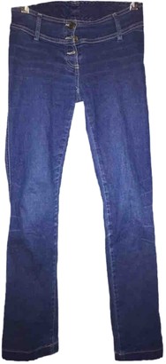 Plein Sud Jeans Blue Cotton - elasthane Jeans for Women