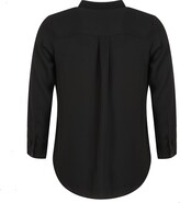 Thumbnail for your product : New Look Curves Black Collared Long Sleeve Shirt
