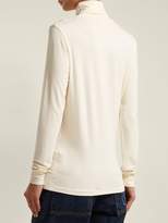 Thumbnail for your product : Raf Simons Roll Neck Jersey Top - Womens - Cream