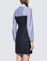 Thumbnail for your product : Sjyp Lace Collar Stripe Dress